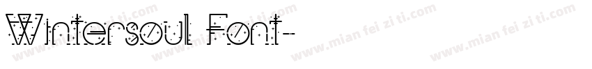 Wintersoul Font字体转换